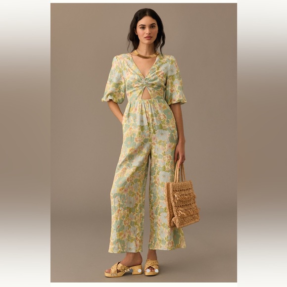 New Sancia The Aida Twist-Front Jumpsuit Size S